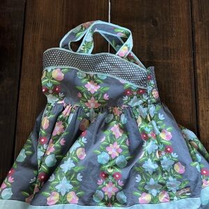 Matilda Jane Blue and Pink Casual Dress with Floral Design